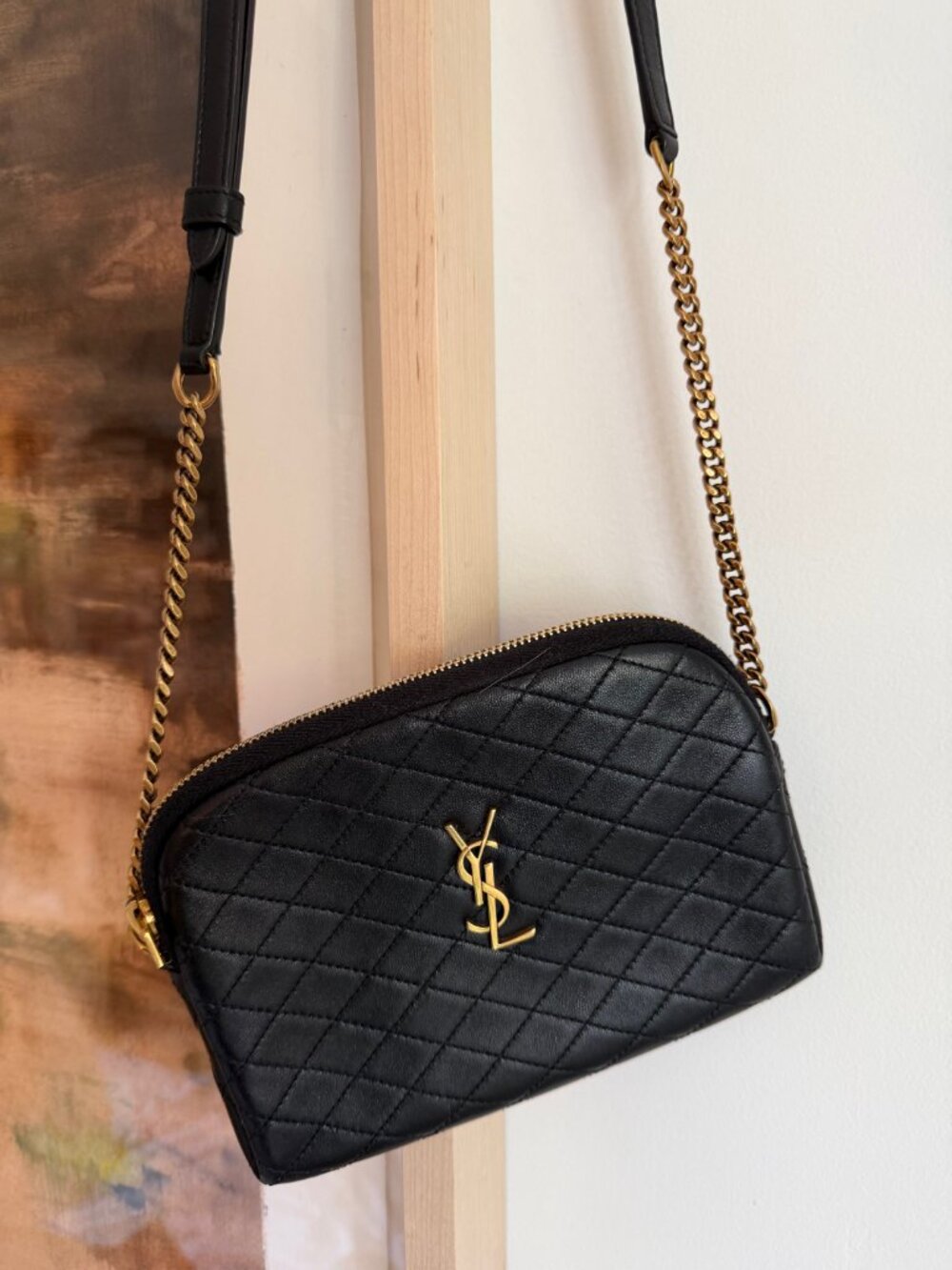 Saint Laurent Gaby mini YSL crossbody bag in quilted leather - Picture 3 of 10